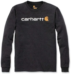EMEA Workwear Signature Graphic Core Logo Langarmshirt, grau, Gre S fr Mnner