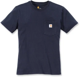 Workwear Pocket Damen T-Shirt, blau, Gre XL