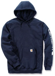 Midweight Sleeve Logo Hoodie, blau, Gre 2XL fr Mnner