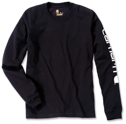 Logo Langarmshirt, schwarz, Gre 2XL fr Mnner