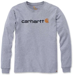EMEA Workwear Signature Graphic Core Logo Langarmshirt, grau, Gre XL fr Mnner