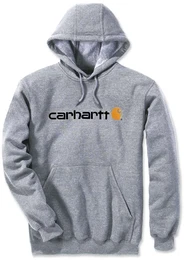 Signature Logo Midweight Hoodie, grau, Gre L fr Mnner