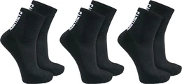 Force Midweight Logo Short Crew Socken (3er Pack), schwarz, Gre L fr Mnner