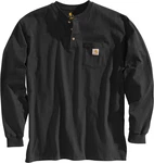 Carhartt Longsleeve Troyer Pocket schwarz (K128-BLK)