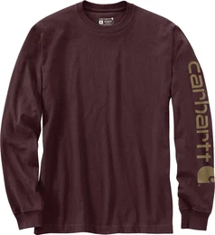 Logo Langarmshirt, lila, Gre S fr Mnner