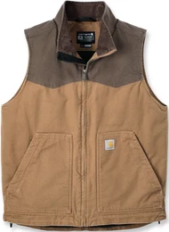 Montana Rugged Flex Relaxed Fit Duck Weste, braun, Gre 2XL fr Mnner