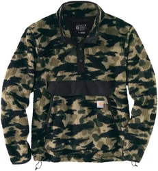 Carhartt Relaxed Fit Fleece Pullover Dunkelgrn/Grau/Schwarz