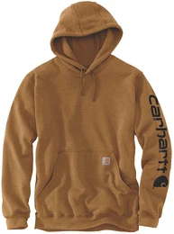 Midweight Sleeve Logo Hoodie, braun, Gre L fr Mnner