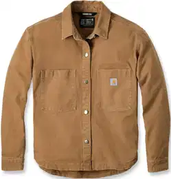 Rugged Flex Loose Fit Heavyweight Duck Damen Hemd, braun, Gre XL
