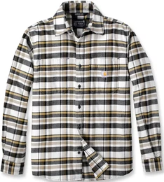 Rugged Flex Relaxed Fit Midweight Flannel Long-Sleeve Plaid Hemd, beige, Gre 2XL fr Mnner