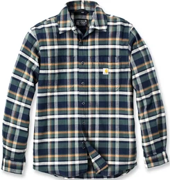 Rugged Flex Relaxed Fit Midweight Flannel Long-Sleeve Plaid Hemd, blau, Gre 2XL fr Mnner