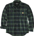 Carhartt Heavyweight Flannel Hemd Grn/Blau