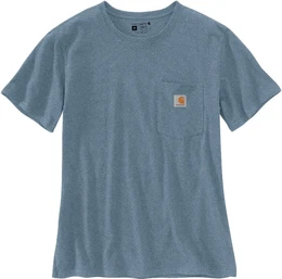 Loose Fit Heavyweight Short-Sleeve Pocket 2024 T-Shirt, grau-blau, Gre M fr Mnner