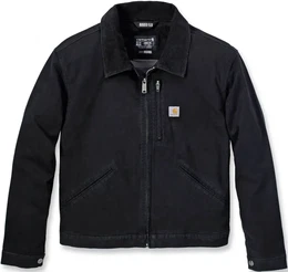 Rugged Flex Relaxed Fit Canvas Detroit Damen Jacke, schwarz, Gre XL