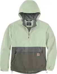 Rain Defender Loose Fit Lightweight Packable Jacke, grau-grn, Gre S fr Mnner