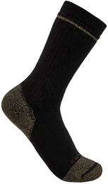 Cotton Blend Steel Toe Boot Socken (2er Pack), schwarz, Gre M L fr Mnner