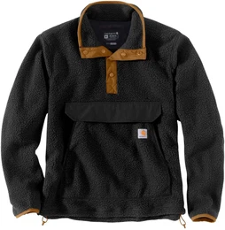 Relaxed Fit Fleece Pullover, schwarz, Gre L fr Mnner