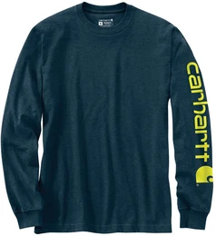 Logo Langarmshirt, blau-gelb, Gre XL fr Mnner