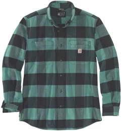 Midweight Flannel Plaid Hemd, grn, Gre S fr Mnner