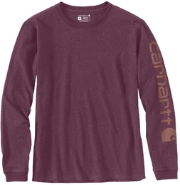 Workwear Logo Damen Long Sleeve Shirt, rot, Gre S