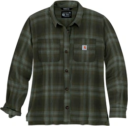 Midweight Flannel Damen Hemd, grn, Gre L
