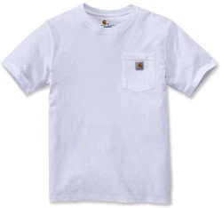 Carhartt Workwear Pocket Rundhalsshirt K87 103296 Weiß/Grau/Hellblau/Rot/Dunkelrot/Dunkelblau/Schwarz/Blau/Dunkelgrau/Khaki/Braun