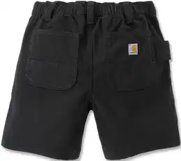 Rugged Flex Relaxed Fit Canvas Work Damen Shorts, schwarz, Gre XS 28