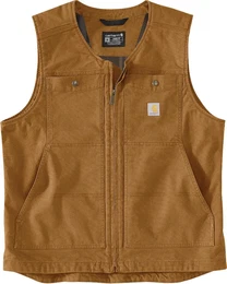 Montana Relaxed Fit Duck Weste, braun, Gre L fr Mnner