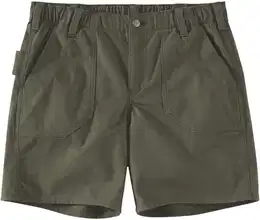 Rugged Flex Relaxed Fit Canvas Work Damen Shorts, grn, Gre XS 28