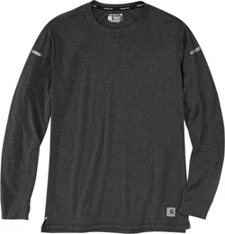 Lightweight Durable Relaxed Fit Langarmshirt, schwarz-grau, Gre XL fr Mnner