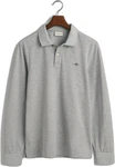 GANT Poloshirt REGULAR SHIELD LONGSLEEVE PIQUE RUGGER Grau