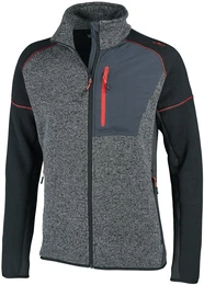 Fleecejacke, grey-nero, 58