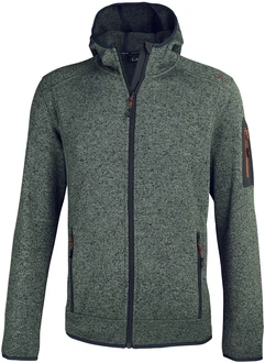 CMP Herren Strickfleecejacke Unterjacke Kapuzen Fleecejacke