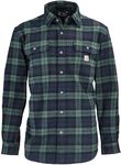Carhartt Rugged Flex Flannel Hemd Grn/Blau
