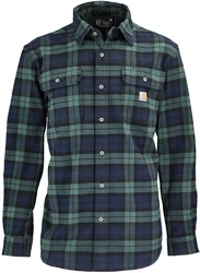 Carhartt Rugged Flex Flannel Hemd Grn/Blau