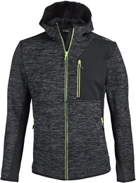 Strickfleecejacke, nero mel., 56