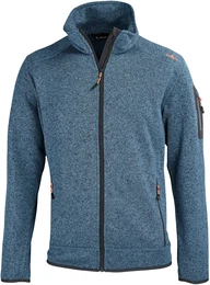 Herren-Strickfleecejacke, acido-nero, 58
