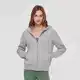 House - Mikina na zip s kapucí - Světle šedá