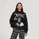 House - Mikina oversized s kapucí 2Pac - Černý