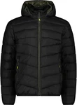 CMP Outdoorjacke MAN JACKET SNAPS HOOD Nero Mel. (33K1597M)