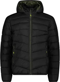 CMP Outdoorjacke MAN JACKET SNAPS HOOD Nero Mel. (33K1597M)
