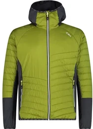 Herren Blouson MAN HYBRID JACKET FIX HOOD, MOSS, 48