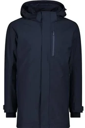Herren Jacke MAN PARKA SNAPS HOOD, BLACK BLUE, 56