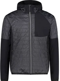 Herren Jacke MAN HYBRID JACKET FIX HOOD, ANTRACITE, 50