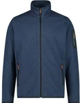 CMP Fleecejacke MAN JACKET (Herren) BLAUSTAHL/SCHWARZ