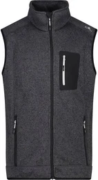 Herren Weste Fleeceweste, NERO-GLACIER, 56
