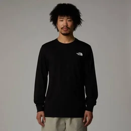 Herren Shirt M L/S EASY TEE, TNF BLACK, M