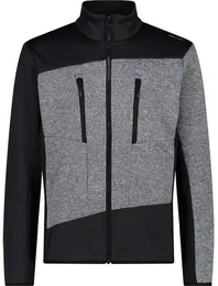 Herren Unterjacke MAN JACKET, ANTRACITE-NERO, 58