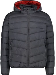 Herren Jacke MAN JACKET SNAPS HOOD, GRAFFITE MEL., 52