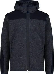 Herren Kapuzensweat MAN JACKET FIX HOOD, B.BLUE MEL., 56
